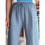 DStreet Spodnie damskie wide leg MILLIVIO niebieskie | shoptok.hr