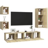  5-dijelni set TV ormarića boja hrasta sonome od iverice | shoptok.hr