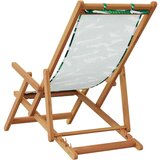 vidaXL Sklopive stolice za plažu 2 kom tkanina i drva uzorkom lišća | shoptok.hr