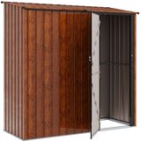  Vrtne šupe Smeđa 203 x 85 5 x 200 cm Metal | shoptok.hr