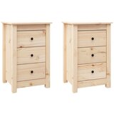 Maison Chic Dvo delni komplet Nočne omarice - Nočne mize 40x35x61,5 cm trdna borovina, (21687442) Cene