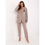 RUE PARIS Set-IT-KMPL-9721.15-dark beige Cene