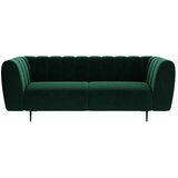 Ghado Temno zelena žametna zofa Shel, 210 cm | Shoptok.si
