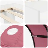  Krevet s Tunnels 3 kom. Bijela i ružičasta Konstruirano drvo 108,5 x 203,2 x 64,8 cm | shoptok.hr