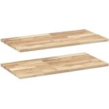 vidaXL Plutajuće police 2 kom 100x40x2 cm Neobrađeno puno drvo akacije - Prirodna 100 x 40 x 2 cm 2 1 | shoptok.hr