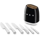 Smeg KBSF02BL Blok noževa 6 komada crni, set noževa | shoptok.hr