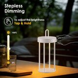  LED prigu&amp;scaron;iva spoljna punjiva dodirna stolna lampa GENTLE LED/1,5W/3,7V 3000 mAh IP44 bela Slike