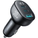 Joyroom Avtopolnilec z zaslonom 2x USB-C USB-A 30W črn, (21580816) Cene