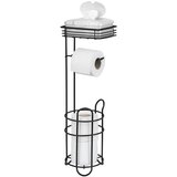 Wenko 71451800 - Držač toalet papira 16x59 cm crni Cene