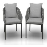 Bessagi Garden Vrtni Stol Pepe, Svetlo Siva, 2-Delni Set | Shoptok.si