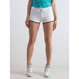 Yups Shorts with piping and text print white | Shoptok.si