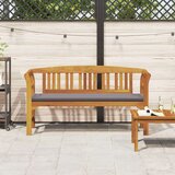  Klupa s jastukom Prirodni uljni završetak 157 x 46 x 82 5 cm | shoptok.hr