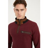 Dewberry 1039 MEN'S SWEATSHIRT-PATTERNED BURGUNDY | shoptok.hr