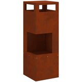  Kamin Smeđa 35 x 35 x 100 cm Čelik otporan na vremenske uvjete | shoptok.hr