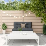 Maison Chic Seti vrtnega pohištva - Vrtna garnitura - Vrtni pohištvo set 2-delna z blazinami bel trden les, (21811439) | Shoptok.si