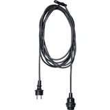 Črn kabel s konico za žarnico Best Season Cord Ute, dolžina 2,5 m