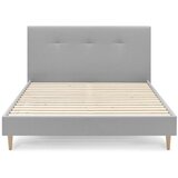 Bobochic Paris Svijetlo sivi tapecirani bračni krevet s podnicom 160x200 cm Tory - Cijene