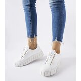 Gemre White platform sneakers Karino Cene