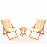  MY005 browncream garden table & chairs set (3 pieces) Cene