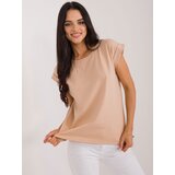 BASIC Feel Good T-shirt-RV-TS-4833.41X-camel Cene