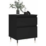  Noćni ormarić crni 40x35x50 cm od konstruiranog drva | shoptok.hr