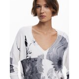Desigual Pulover siva / antracit siva / bijela | shoptok.hr