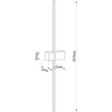  LED zidno svetlo AISHA LED/12W/230V 4000K 80 cm zlatno | Eponuda.com