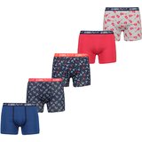 Lee Cooper Muške bokserice 5 pack plava | siva Cene