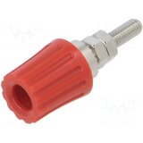  Banana konektor ženski ugradni PK110RT 4mm crveni Cijene
