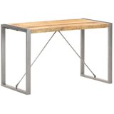  Blagovaonski stol od grubog masivnog drva manga 120x60x75 cm - Siva 120 x 60 x 75 cm 1 Grubo masivno drvo manga | shoptok.hr