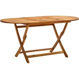 The Living Store Zložljiva vrtna miza 160x85x75 cm trden akacijev les - Vrtna Miza, (21469531) | Shoptok.si