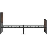  Metalni okvir kreveta bez madraca smeđa boja hrasta 160x200 cm | shoptok.hr