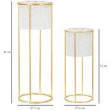 Mauro Ferretti Kovinska stojala za cvetlične lonce v kompletu 2 ks ø 17 cm (višina 46 cm) Whity – | Shoptok.si