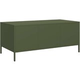  Stolić za kavu maslinastozeleni 101,5x50x43,5 cm od čelika | shoptok.hr