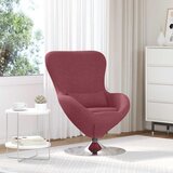 vidaXL Jajčast stol vinsko rdeča blago | Shoptok.si