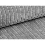 Cosmopolitan Design Svetlo siva sedežna garnitura iz rebrastega žameta 224 cm Bergano – | Shoptok.si