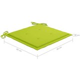  Jastuci za vrtne stolice 4 kom zeleni 40 x 40 x 3 cm od tkanine | shoptok.hr