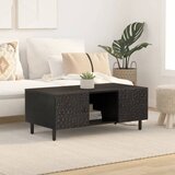  Stolić za kavu crni 100 x 54 x 40 cm od masivnog drva manga | shoptok.hr