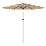  Vrtni suncobran LED s čeličnom šipkom smeđi 223x223x213 cm | shoptok.hr