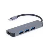 Gembird Adapter USB-C 2-v-1 3xUSB, HDMI, (20441835)