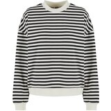 UC Ladies Women's Oversized Striped Sweatshirt - Black/Cream cene