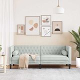 SOFA Svijetlo siva 194 x 74,5 x 70,5 cm Baršun | Eponuda.ba