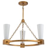 Elstead KRISTY3-DG-OPAL - Luster na šipci KRISTY 3xE27/40W/230V u boji bakra | Eponuda.com