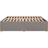 vidaXL Posteljni okvir brez vzmetnice taupe 200x200 cm blago, (21369141) | Shoptok.si