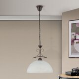 Orion luster na lancu rula 1xE27/40W/230V prečnik 35 cm bela/bronza | Eponuda.com