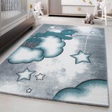 Ben'n'jen Otroška Preproga Kids, 120x170cm, Siva, Bela, Modra | Shoptok.si