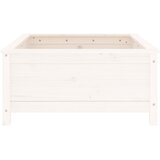  Vrtna sadilica bijela 82,5 x 82,5 x 39 cm od masivne borovine | shoptok.hr