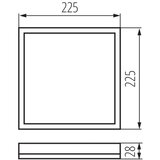 Kanlux 31530 - LED plafonsko svetlo AZPO LED/12,3W/230V 22,5x22,5 cm IP54 bela | Eponuda.com