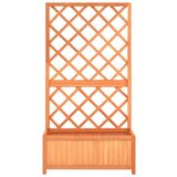  Sadilica s rešetkom smeđa 70x30x135 cm od masivne jelovine | shoptok.hr