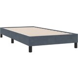 Box Spring krevet s madracem tamno sivi 80x210 cm baršun | shoptok.hr